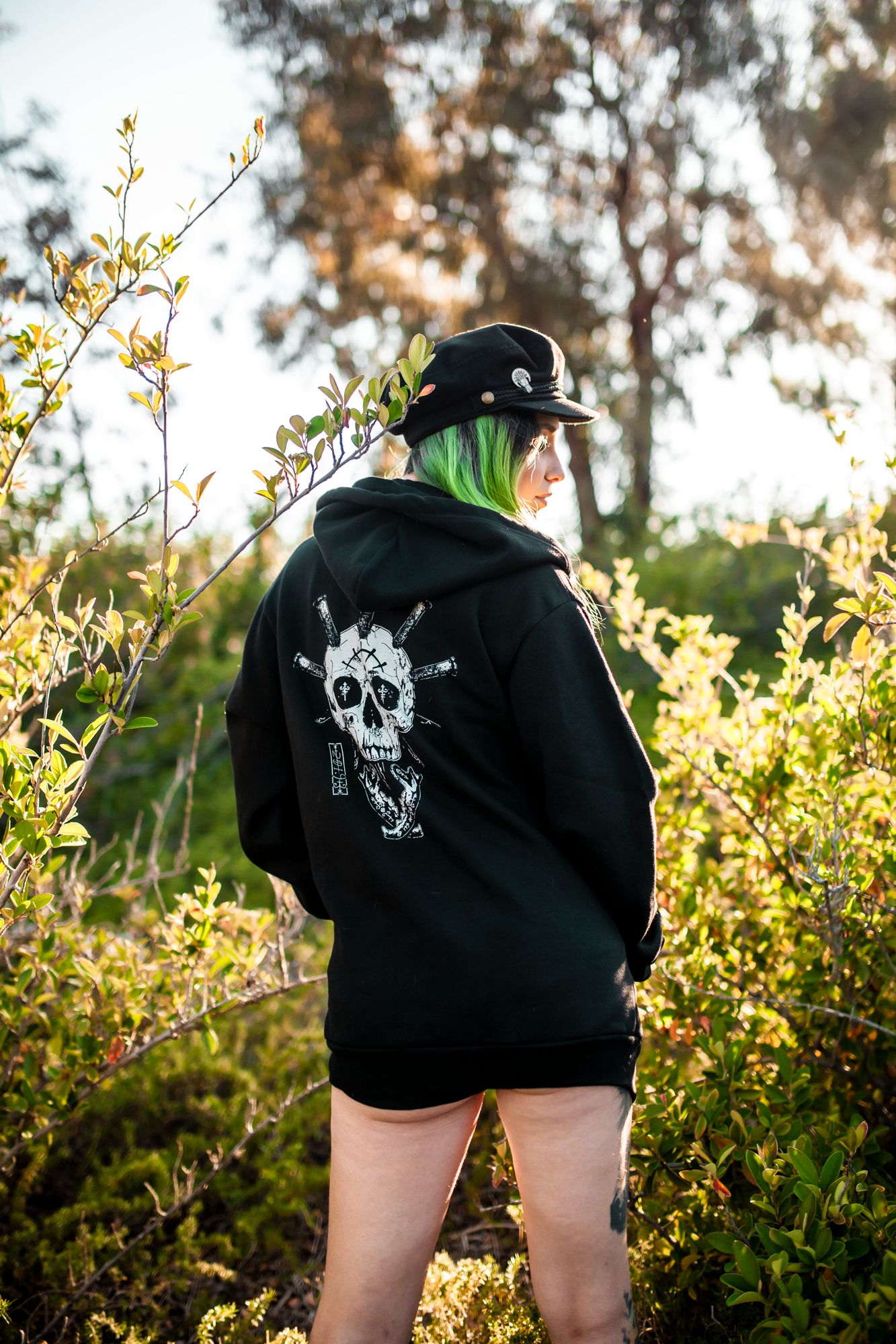 Saints Skull Zip-Up Hoodie